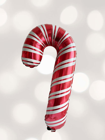 37 inch Red and White Candy Cane Balloon