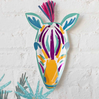 Safari Party Zebra Platters - Set of 4
