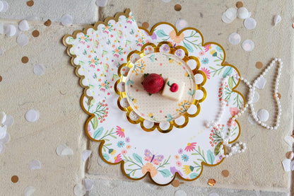 Tea Party Floral Luncheon Napkins