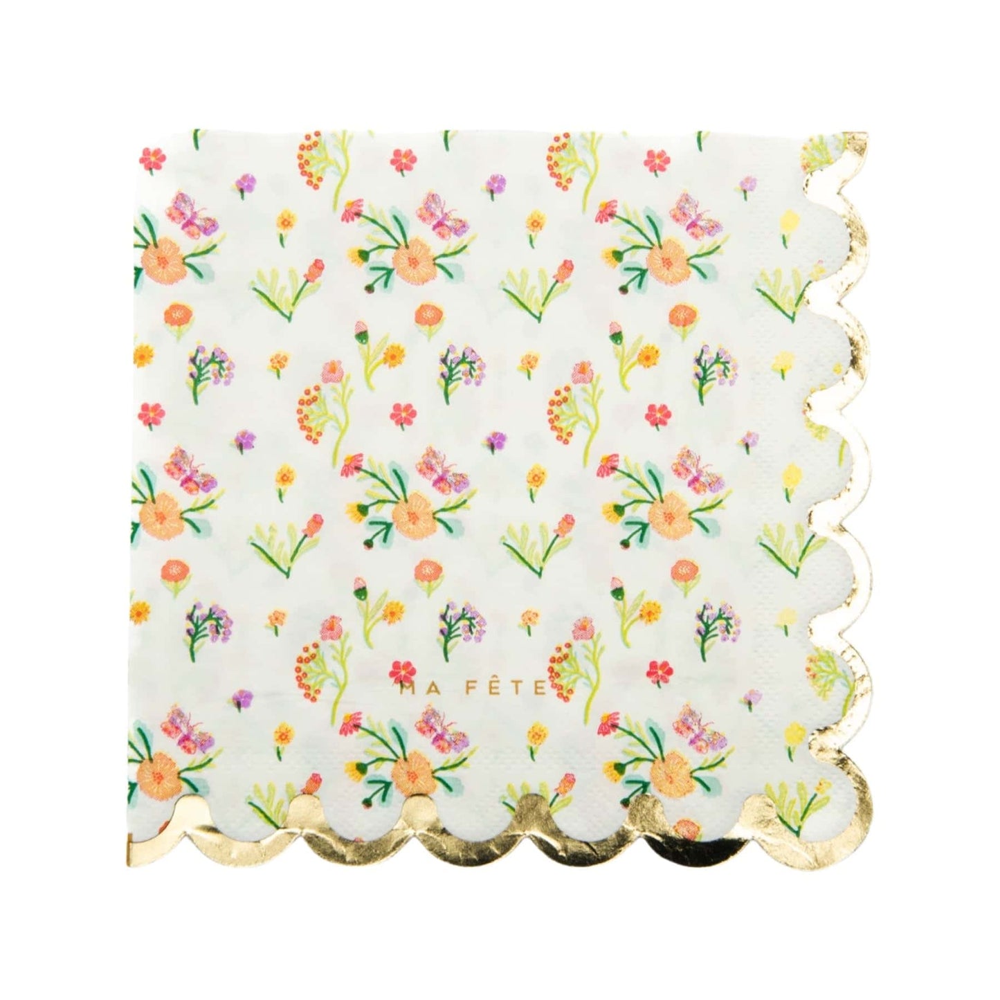 Tea Party Floral Luncheon Napkins