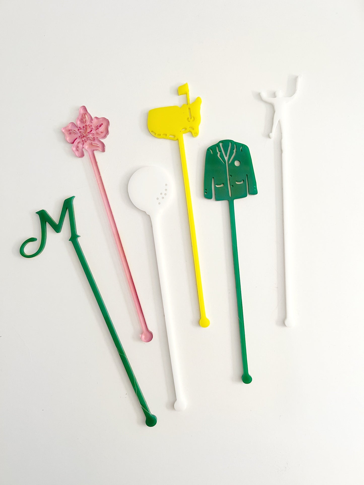 Masters Party Pack - Golf Tournament Party Decorations Stir Sticks Food Picks Cupcake Toppers