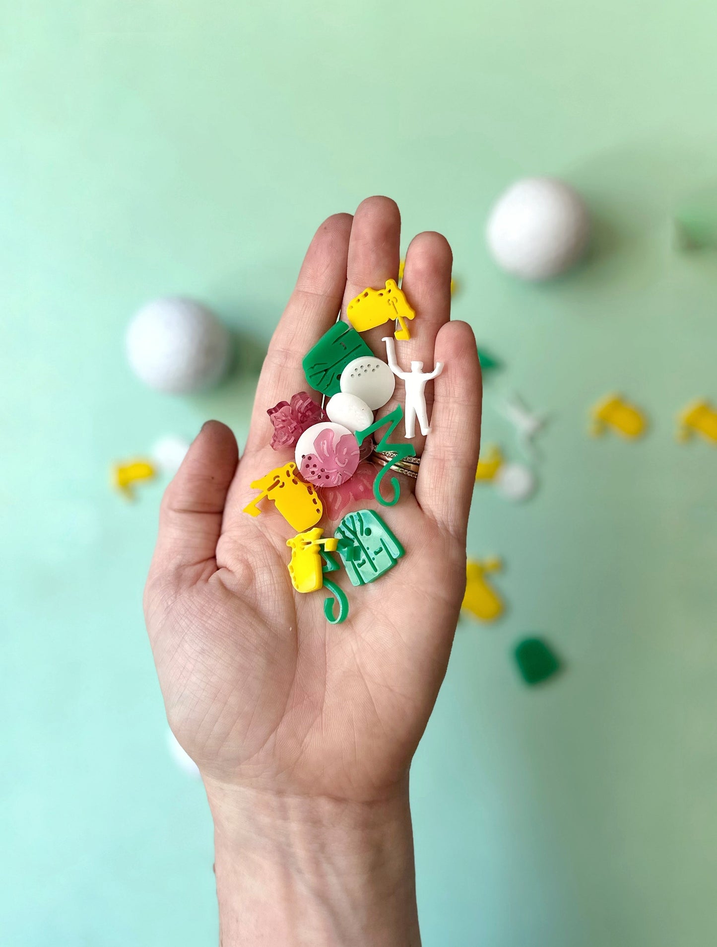 Masters Party Pack - Golf Tournament Party Decorations Stir Sticks Food Picks Cupcake Toppers