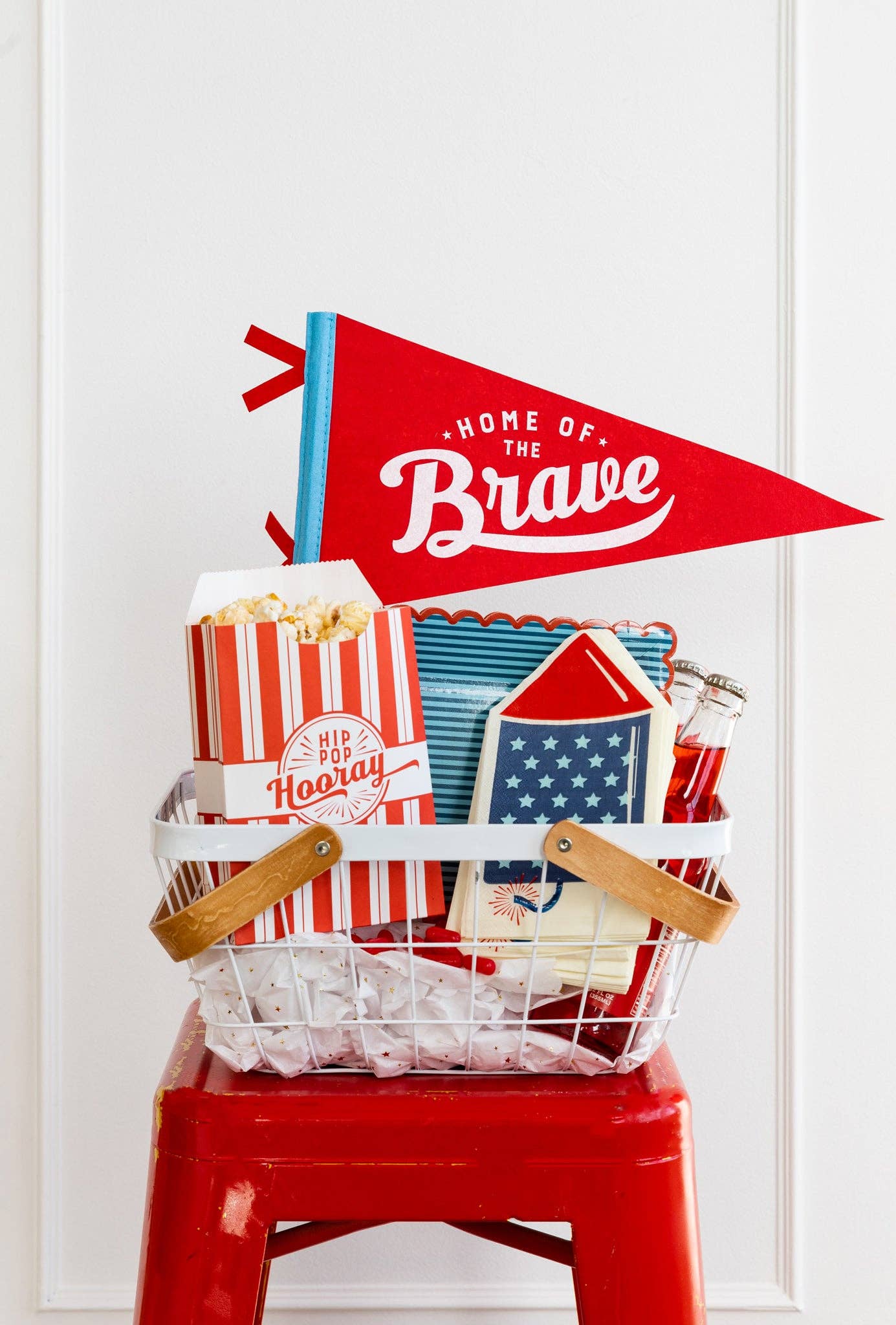 Home of the Brave Felt Pennant Banner