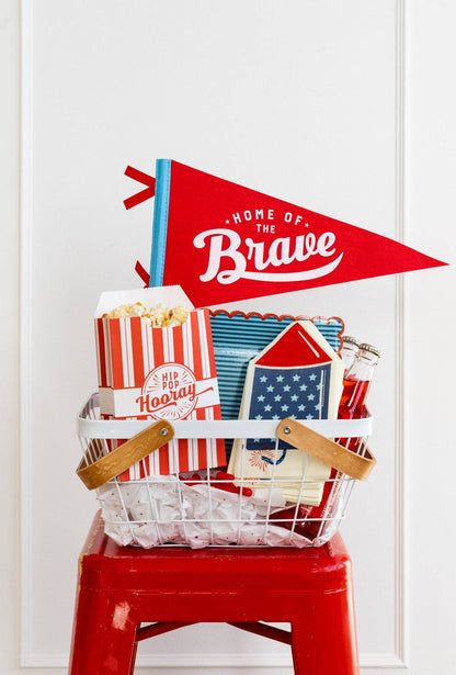 Home of the Brave Felt Pennant Banner