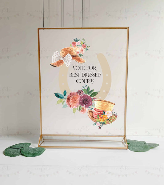 Derby Best Dressed Couple Voting Sign