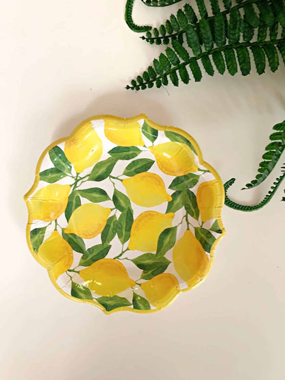 Small Lemon Dessert Plate