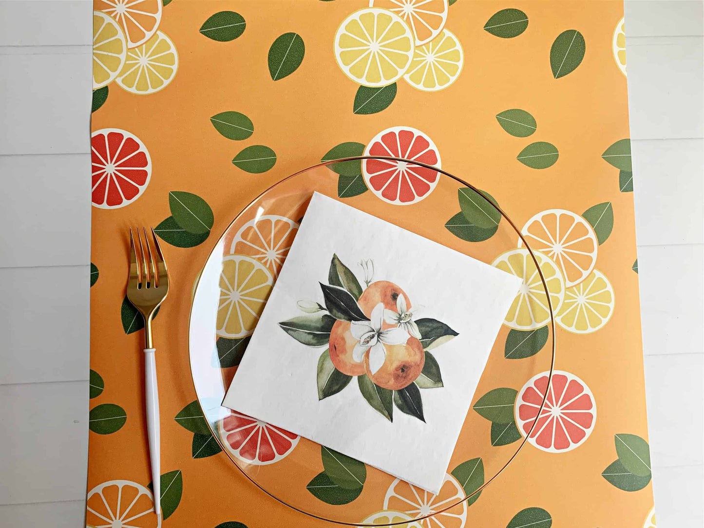 Citrus Fruits Table Runner