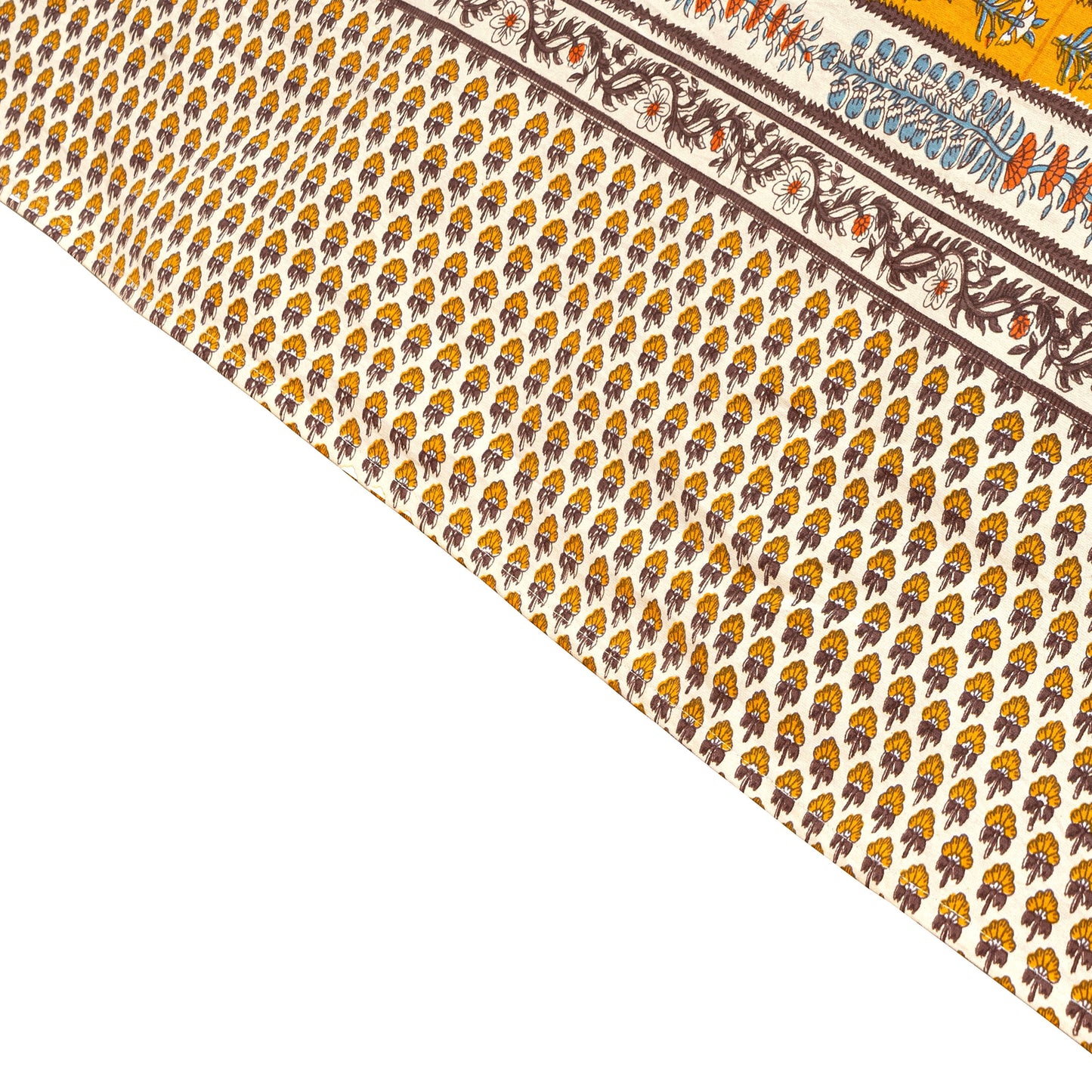 Provence Avignon Dijon & Blue Tablecloth 70x128 - French Country Botanical Print