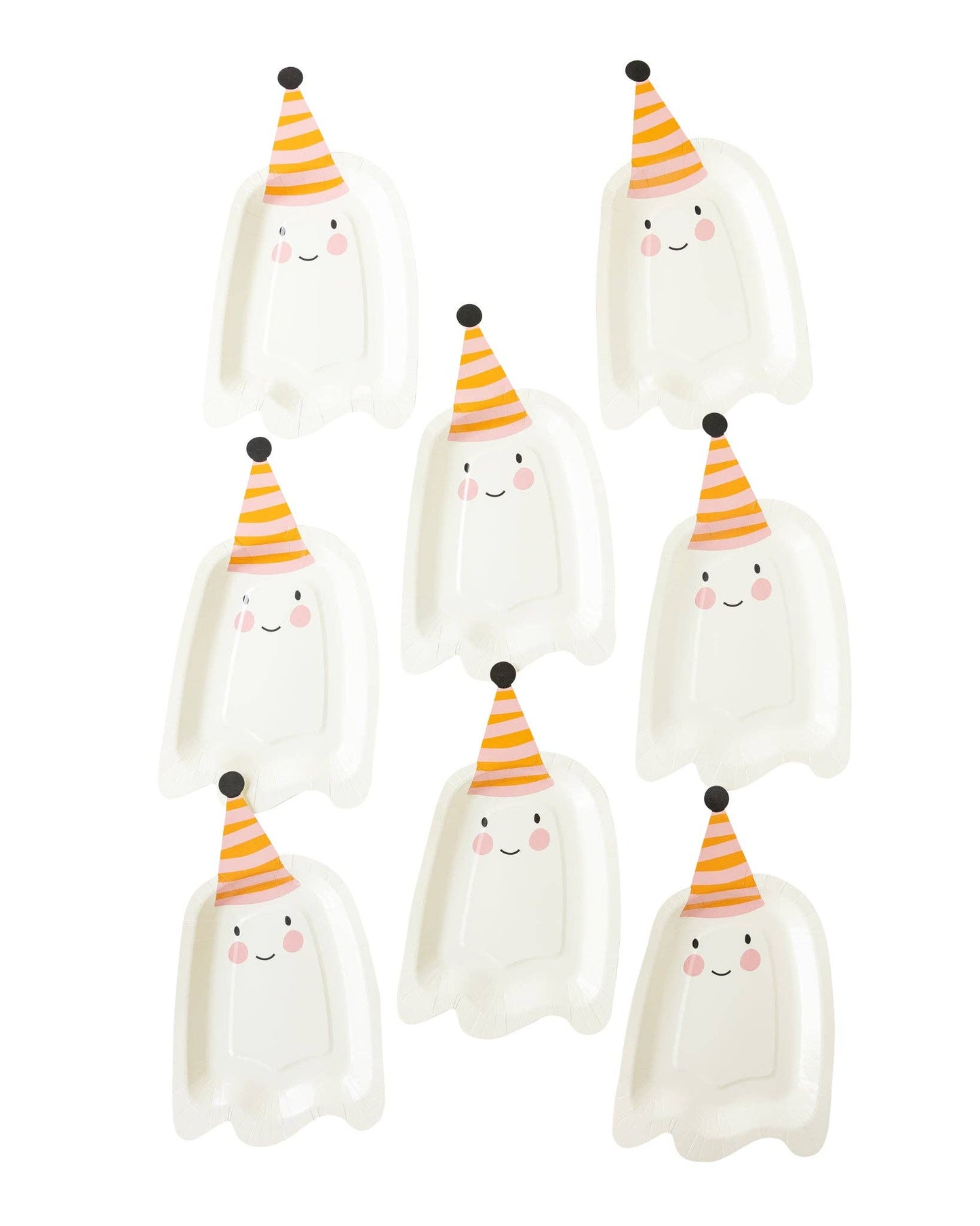 Cute Ghost Shaped Paper Plate