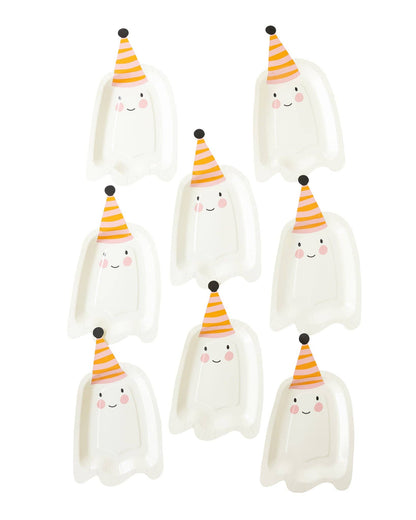 Cute Ghost Shaped Paper Plate