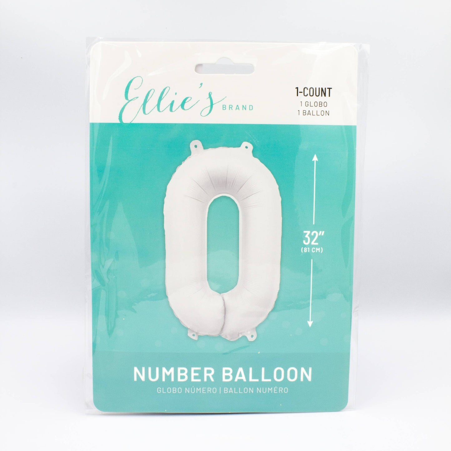 White Mylar Number Balloons (32 Inches): 8