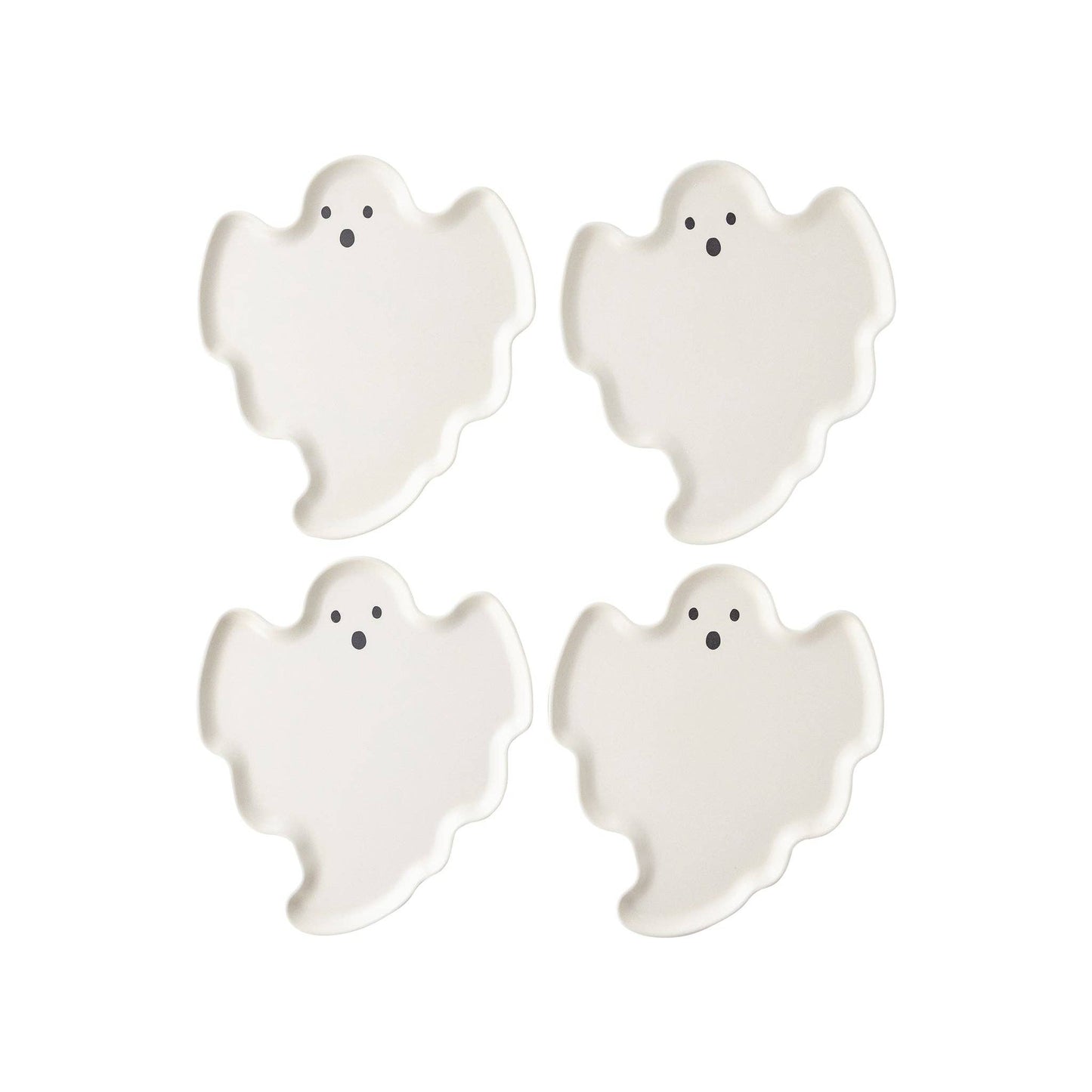 Ghost Plate Set of 4 - Sustainable and Reusable Bamboo Plates