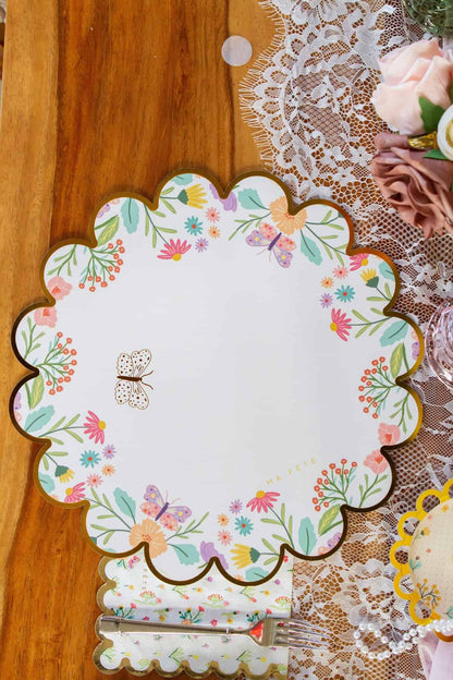 Round Tea Party Paper Placemats