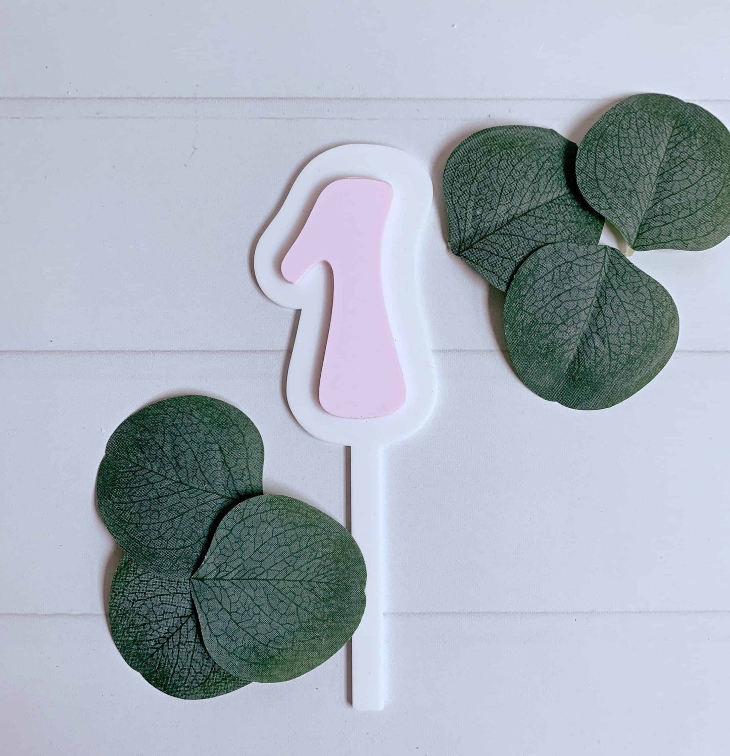 Retro 1 Blush Cake Topper