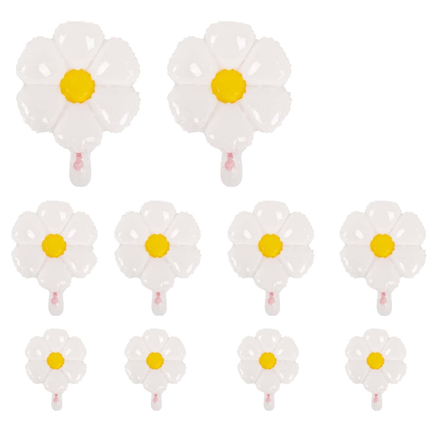 White Daisy Baby Shower Balloon Set