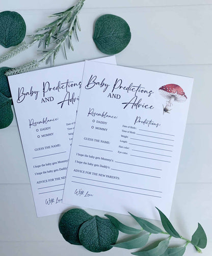 Woodland Baby Shower Advice Card