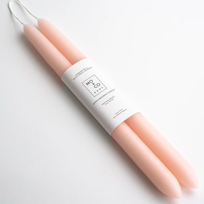 Blush Taper 10 in 100% Beeswax
