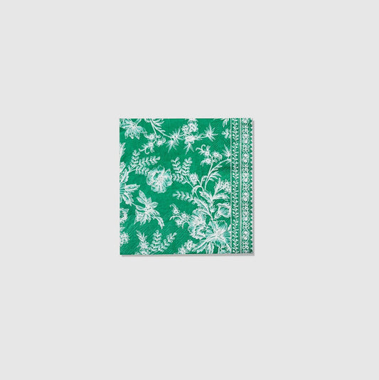 Emerald Toile Cocktail  Napkins