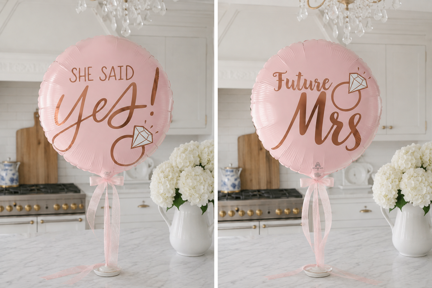 Future Mrs She Said Yes Balloon | Rose Gold Bridal Shower