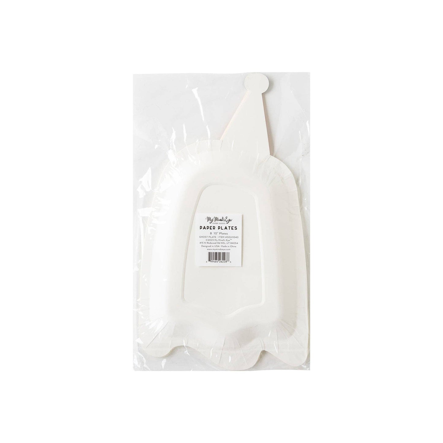 Cute Ghost Shaped Paper Plate