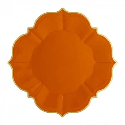 Terracotta Scalloped Luncheon Plates