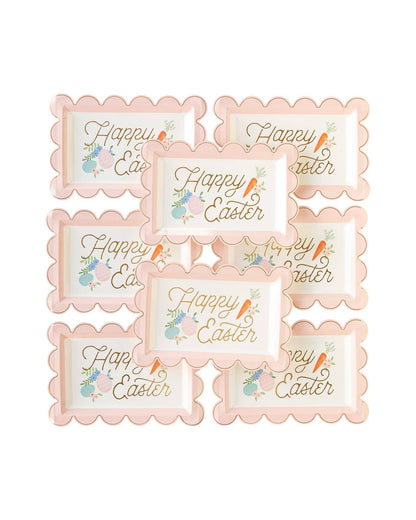 Happy Easter Dessert Plates