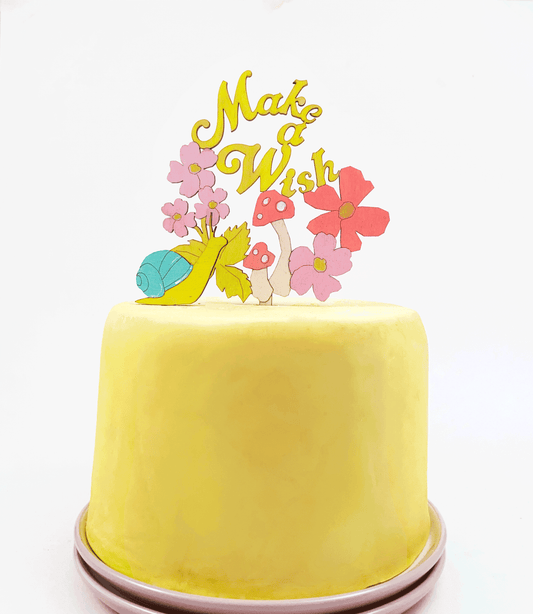 Make a Wish Groovy Mushroom Topper - Sherbet