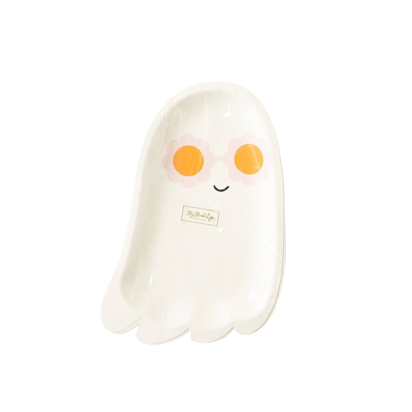 Sunny Ghost Shaped Paper Plate