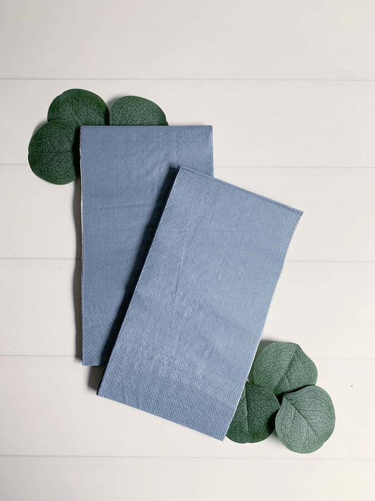 Dusty Blue Paper Dinner Napkins