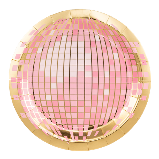Pink Disco Plates