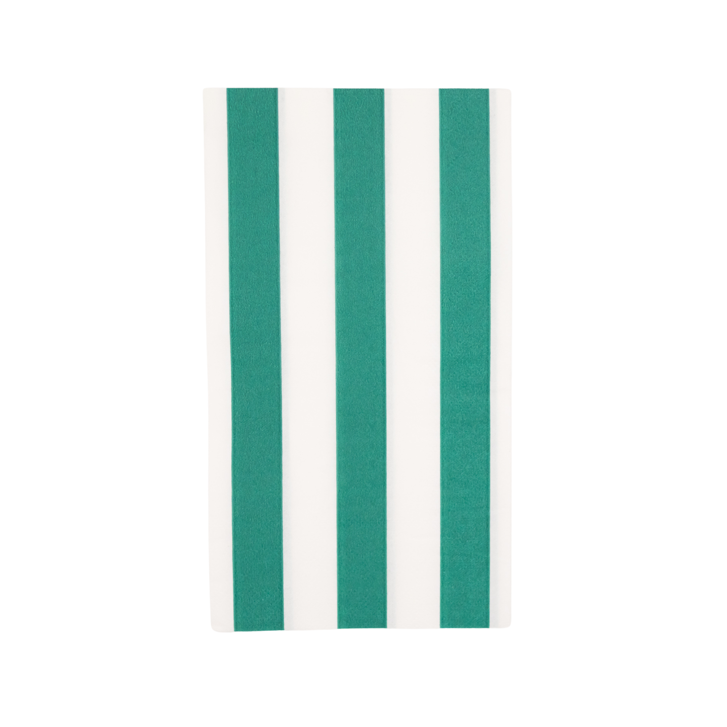 Emerald Green Cabana Striped Paper Dinner Napkins