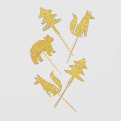Woodland Camping Party Toppers