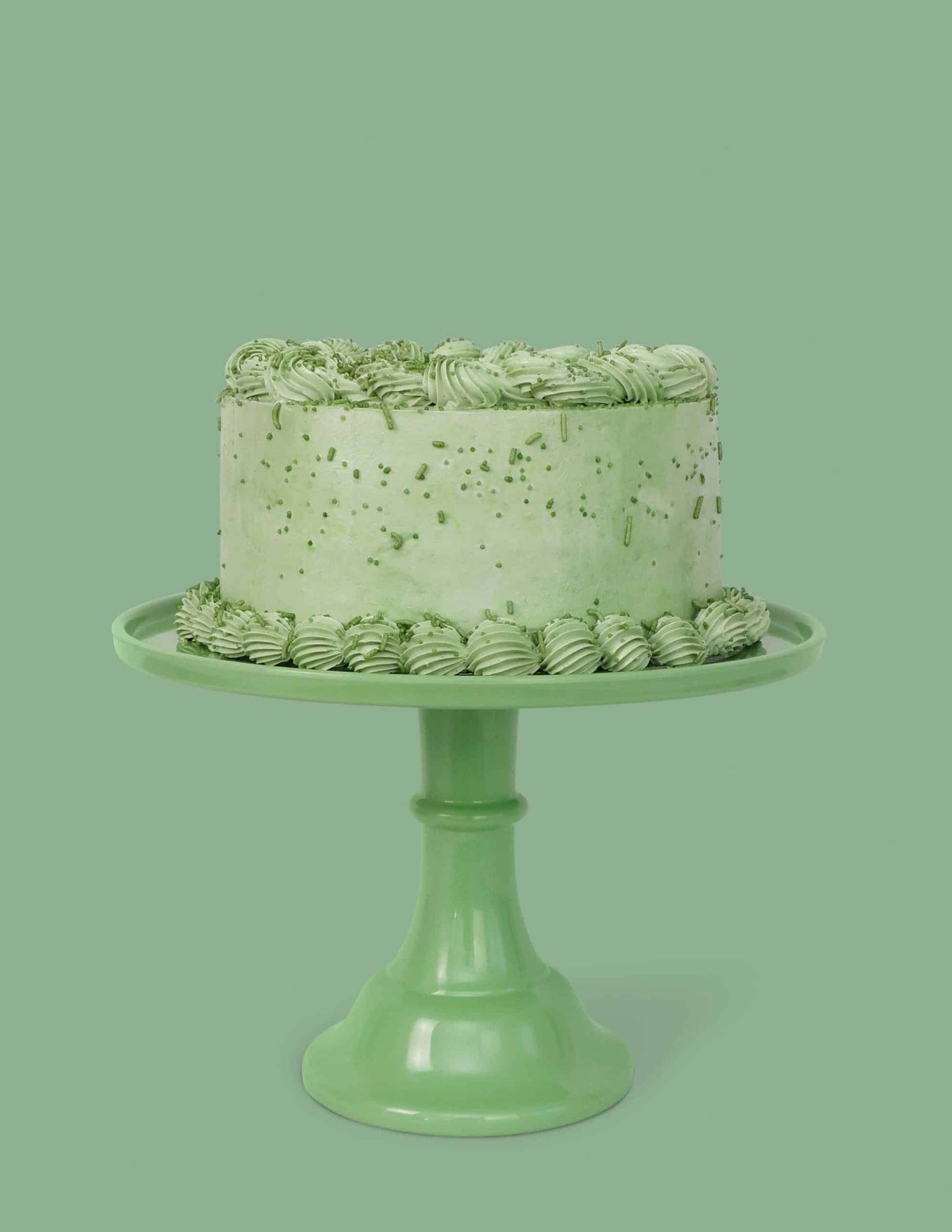 Sage Green Melamine Cake Stand