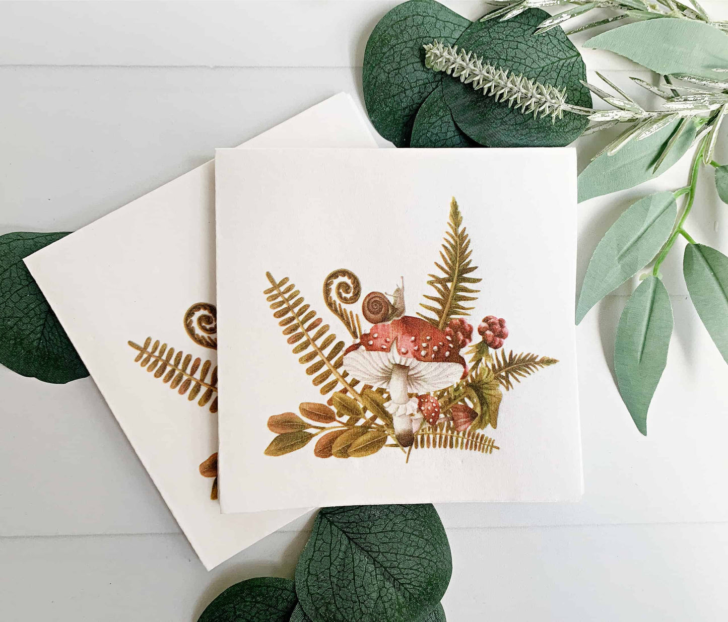 Mushroom Cocktail Napkins