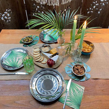 Sage Green Glass Candleholder - Elegant Wedding & Baby Shower Centerpiece Decor