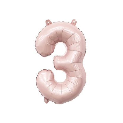 Barely Blush Mylar Number Balloons (32 Inches): 2