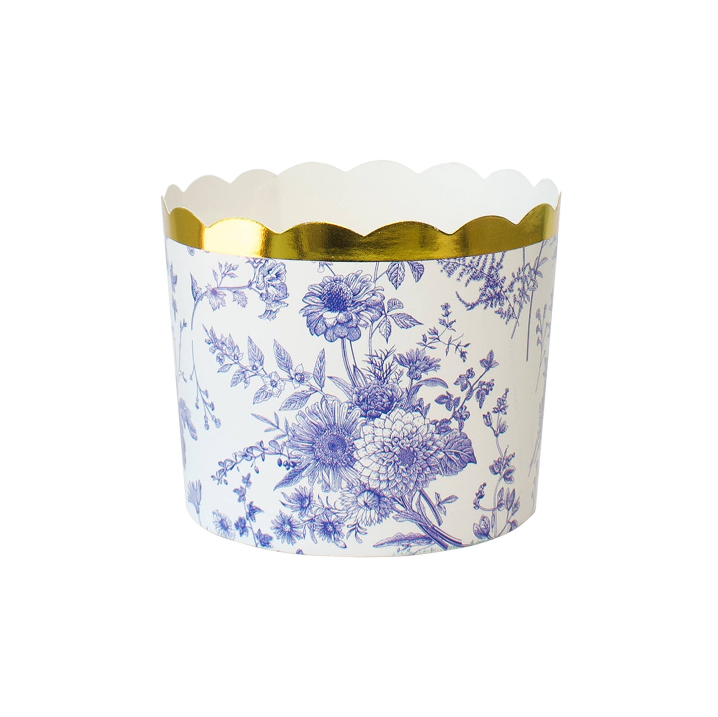 Blue Toile Baking Cups