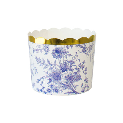 Blue Toile Baking Cups