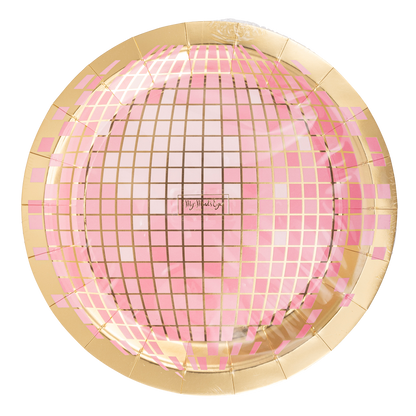 Pink Disco Plates