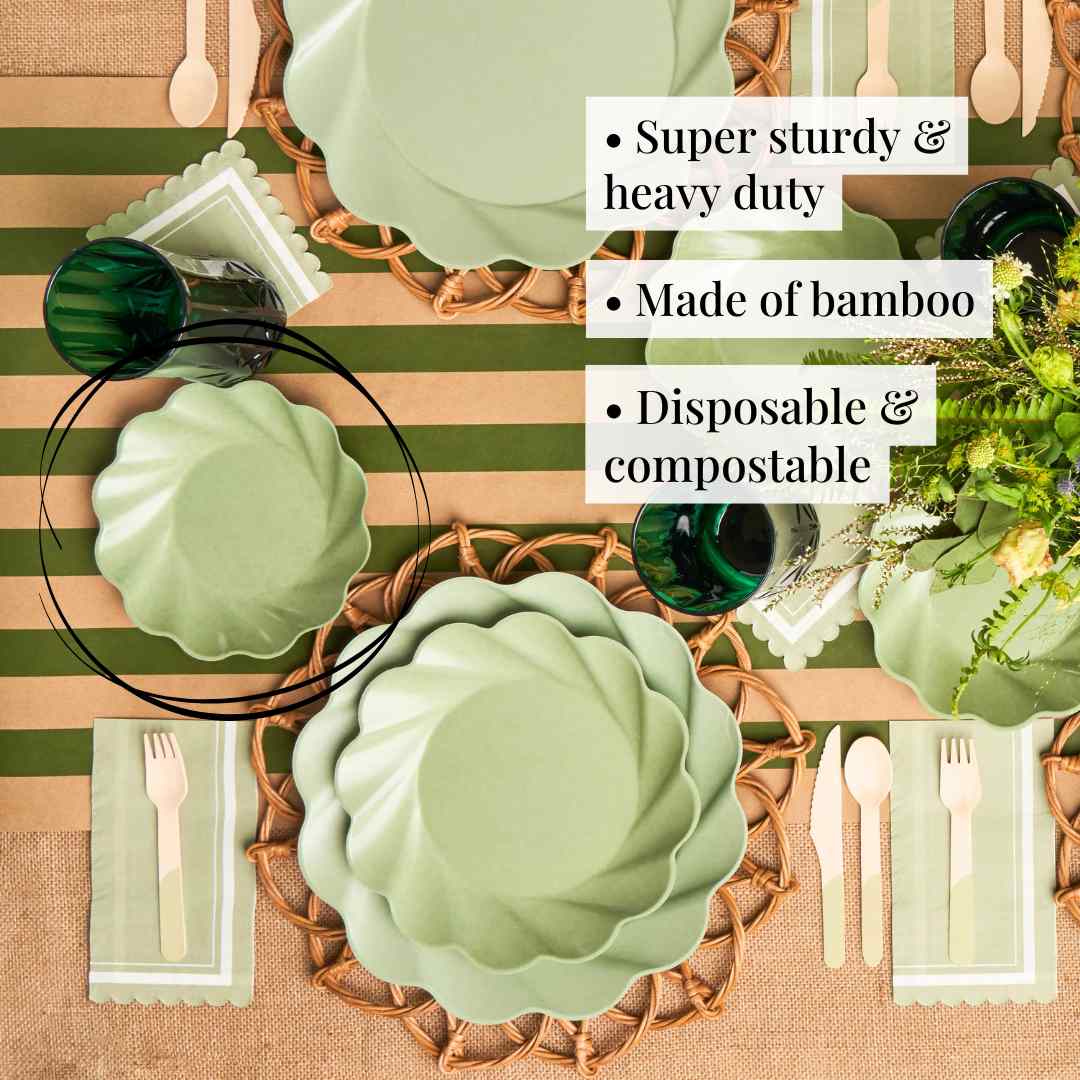 Simply Eco Sage Compostable Dessert Plate