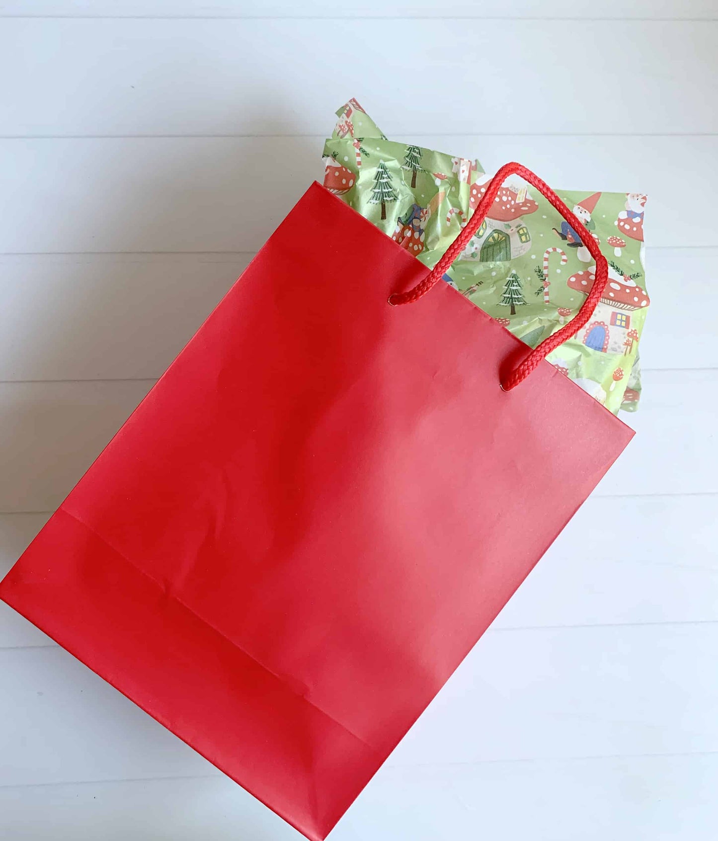 Holiday Gnomes & Mushrooms Tissue Paper - 10 Sheets