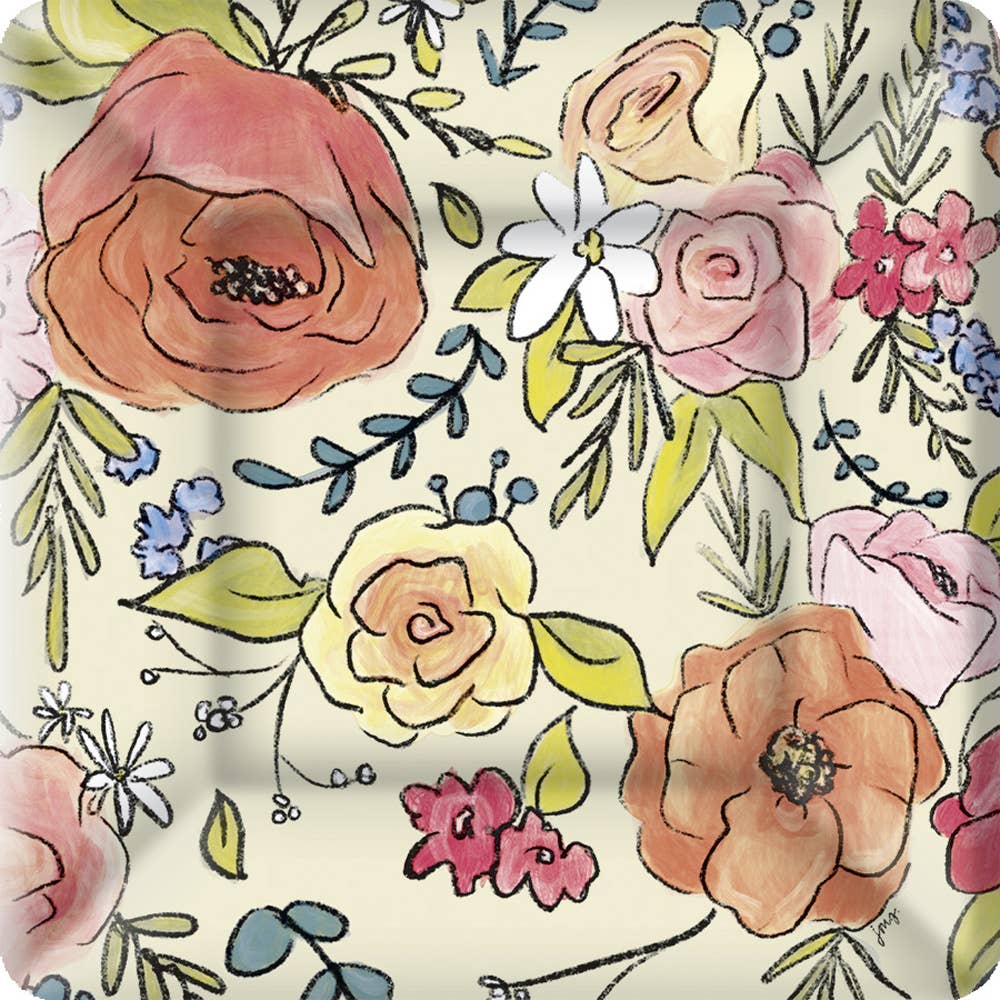 Floral Dessert Plates