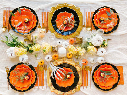 Terracotta Scalloped Luncheon Plates