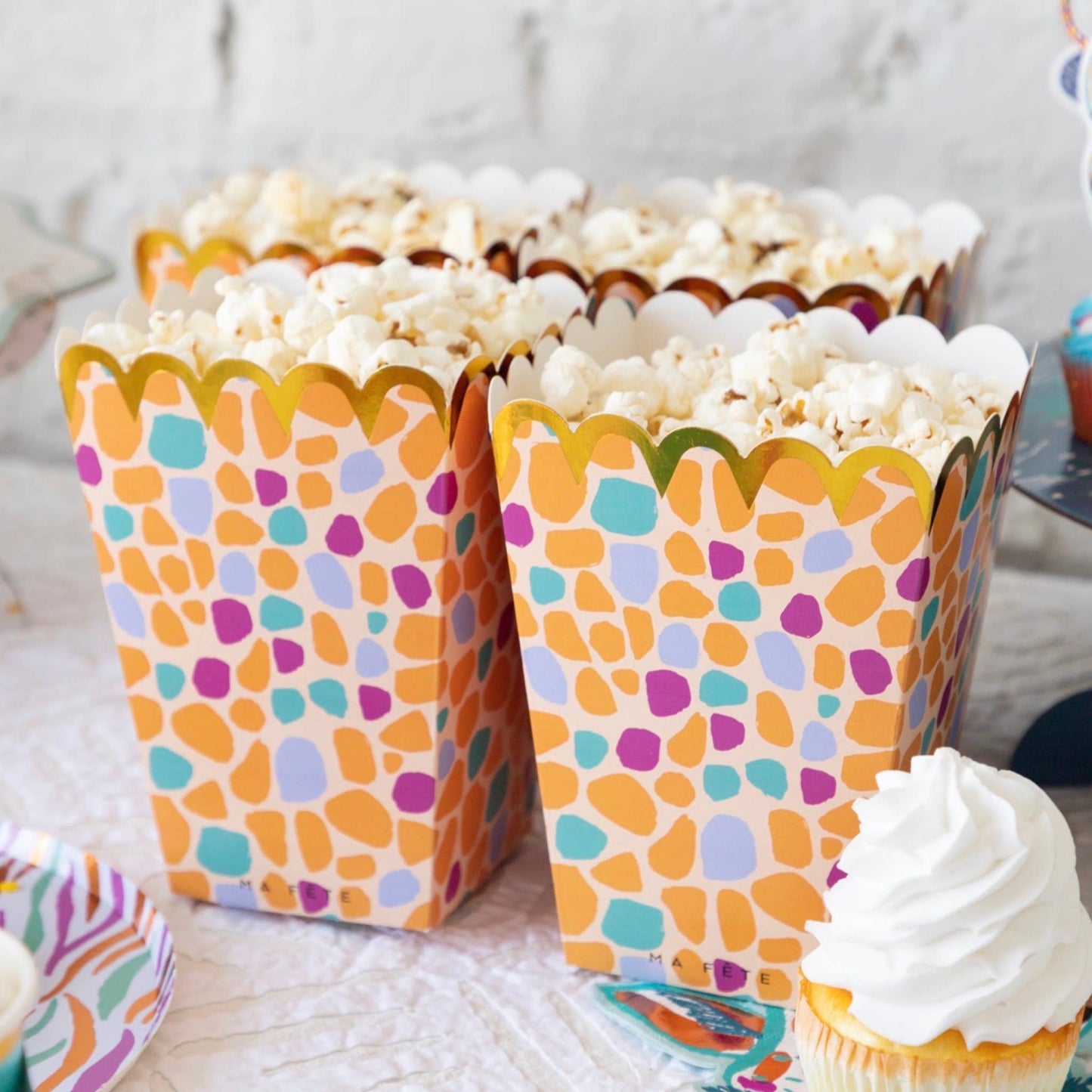 Safari Giraffe Print Treat Boxes