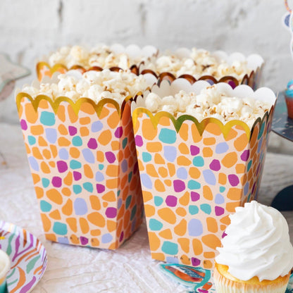 Safari Giraffe Print Treat Boxes