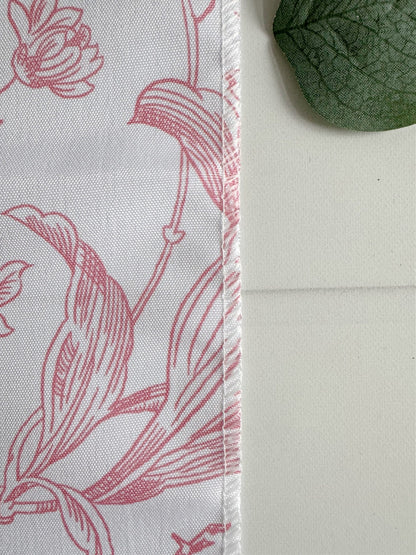 Pink Toile Table Runner