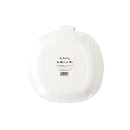 Pink Pumpkin & Stars Shaped Paper Plate