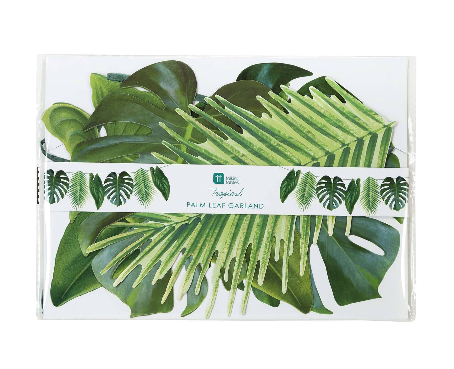 Monstera and Palm Leaf Tropical Garland
