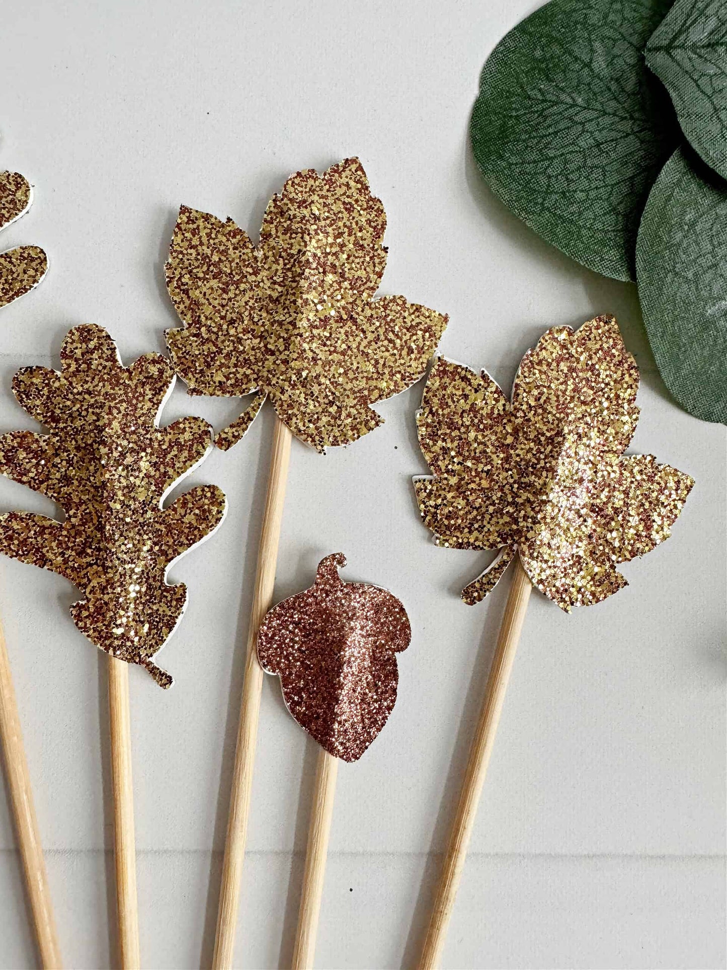 Leaf and Acorn Charcuterie Pick