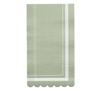 Sage Scalloped Edge Dinner Napkin